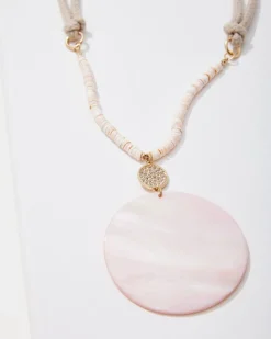Tommy Bahama Sanibel Island Large Mother-of-Pearl Pendant Necklace-Women Jewelry