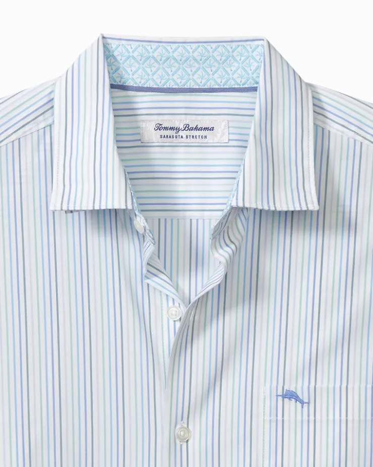 Tommy Bahama Sarasota Stretch Marina Stripe IslandZone® Shirt- Shirts