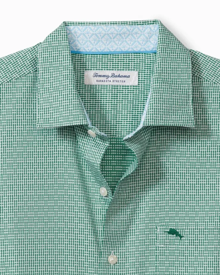 Tommy Bahama Sarasota Stretch Ventura Isles IslandZone® Stripe Shirt- Shirts