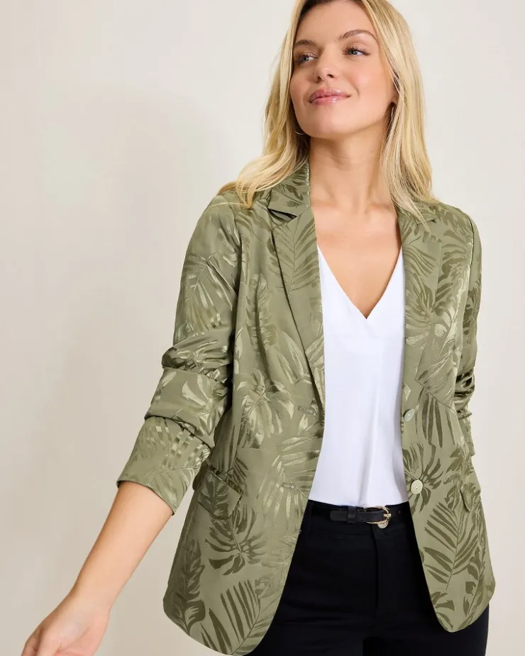 Tommy Bahama Satin Jacquard Blazer-Women Jackets