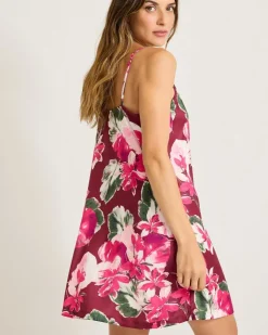 Tommy Bahama Satin Short Chemise-Women Sleepwear