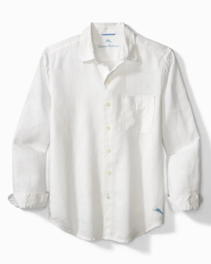 Tommy Bahama Sea Glass Breezer Linen Shirt- Shirts