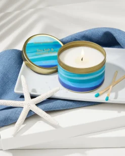 Tommy Bahama Sea Salt and Coastal Mist 6-oz. Tin Candle- Candles & Diffusers