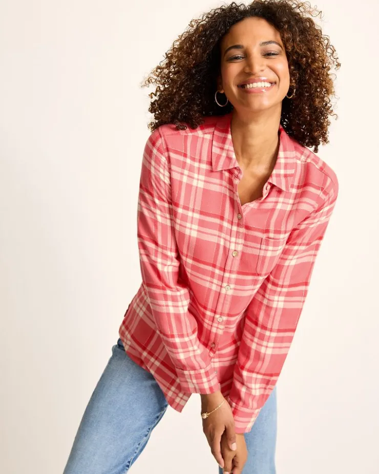 Tommy Bahama Seabed Sands Flannel Shirt-Women Tops & Shirts