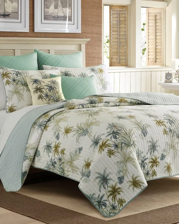 Tommy Bahama Serenity Palms King Quilt- Quilts & Blankets