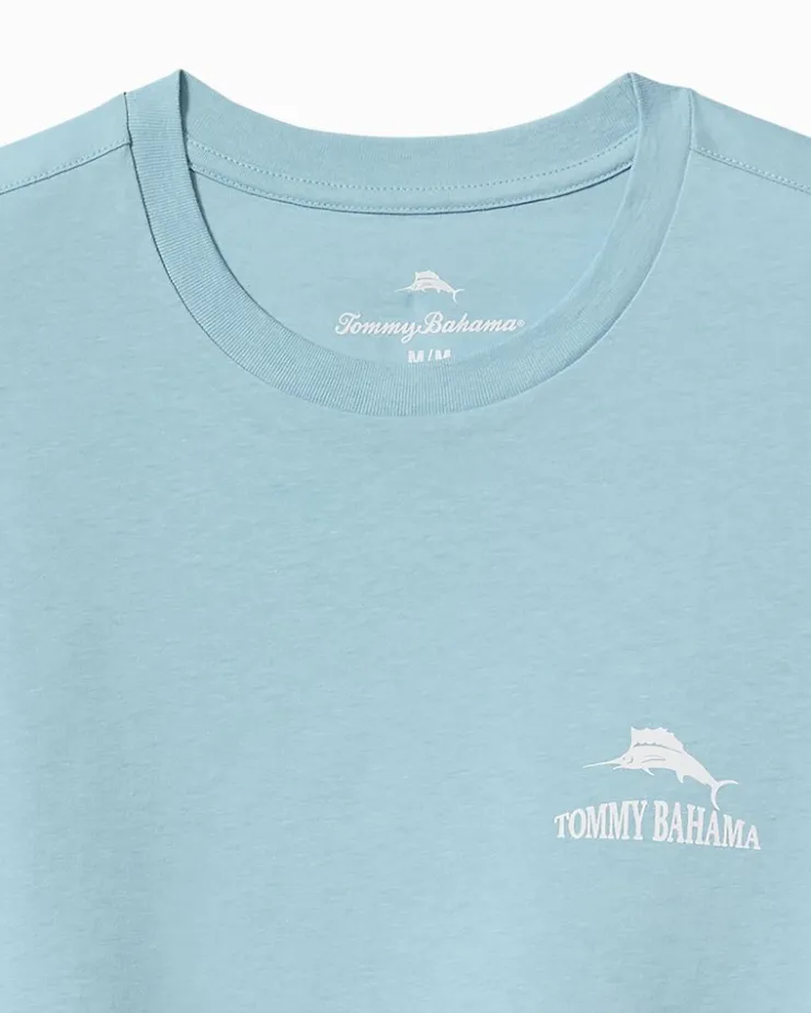 Tommy Bahama Shark Dressed Man Graphic T-Shirt- T-Shirts|Shirts