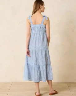 Tommy Bahama Shoreline Stripe Coverup Dress-Women Beach Coverups|Dresses