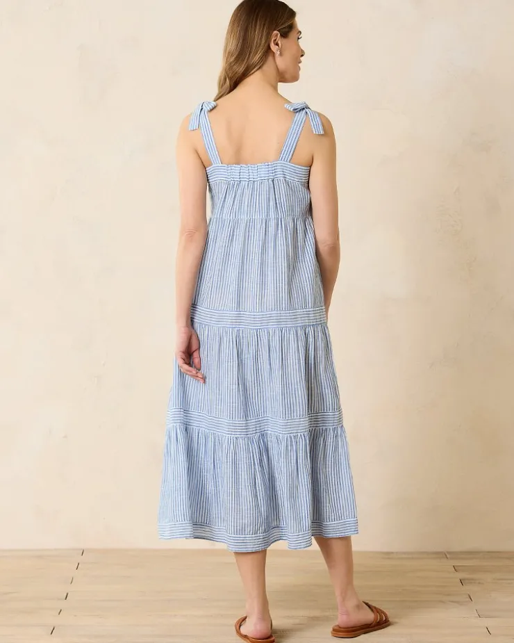 Tommy Bahama Shoreline Stripe Coverup Dress-Women Beach Coverups|Dresses