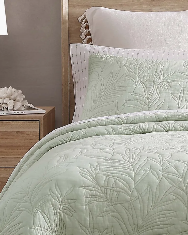 Tommy Bahama Solid Costa Sera King Quilt- Quilts & Blankets