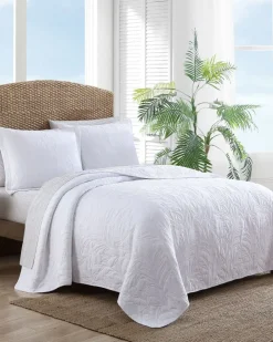 Tommy Bahama Solid Costa Sera 2-Piece King Quilted Sham Set- Pillows & Shams