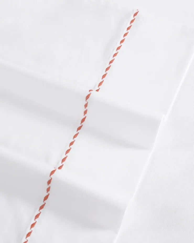 Tommy Bahama Solid 4-Piece Queen Sheet Set - Orange- Sheet Sets & Bedskirts