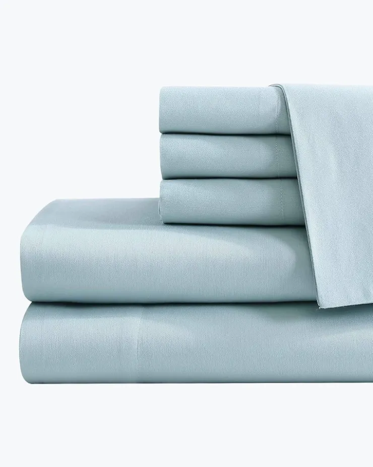 Tommy Bahama Solid Sateen 6-Piece King Sheet Set- Sheet Sets & Bedskirts