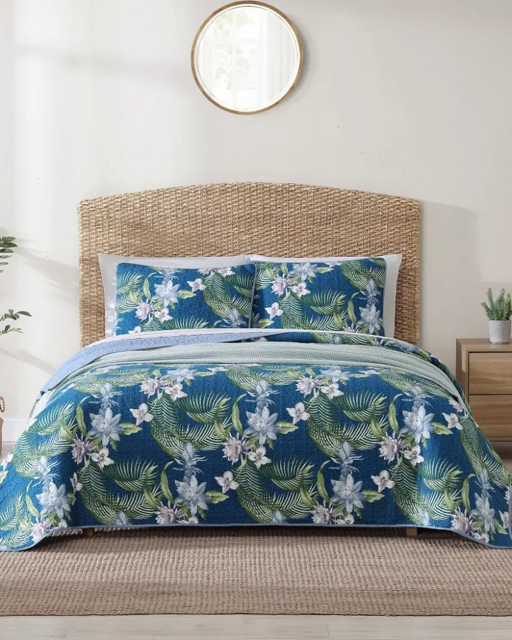 Tommy Bahama Southern Breeze 3-Piece Full/Queen Quilt Set- Quilts & Blankets