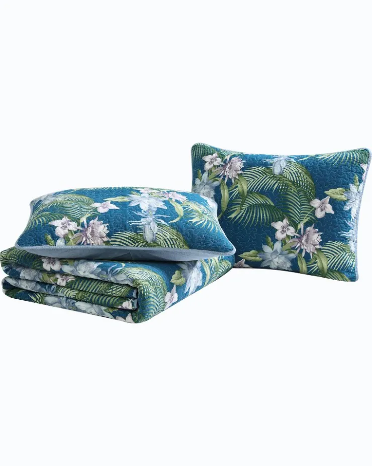 Tommy Bahama Southern Breeze 3-Piece King Quilt Set- Quilts & Blankets