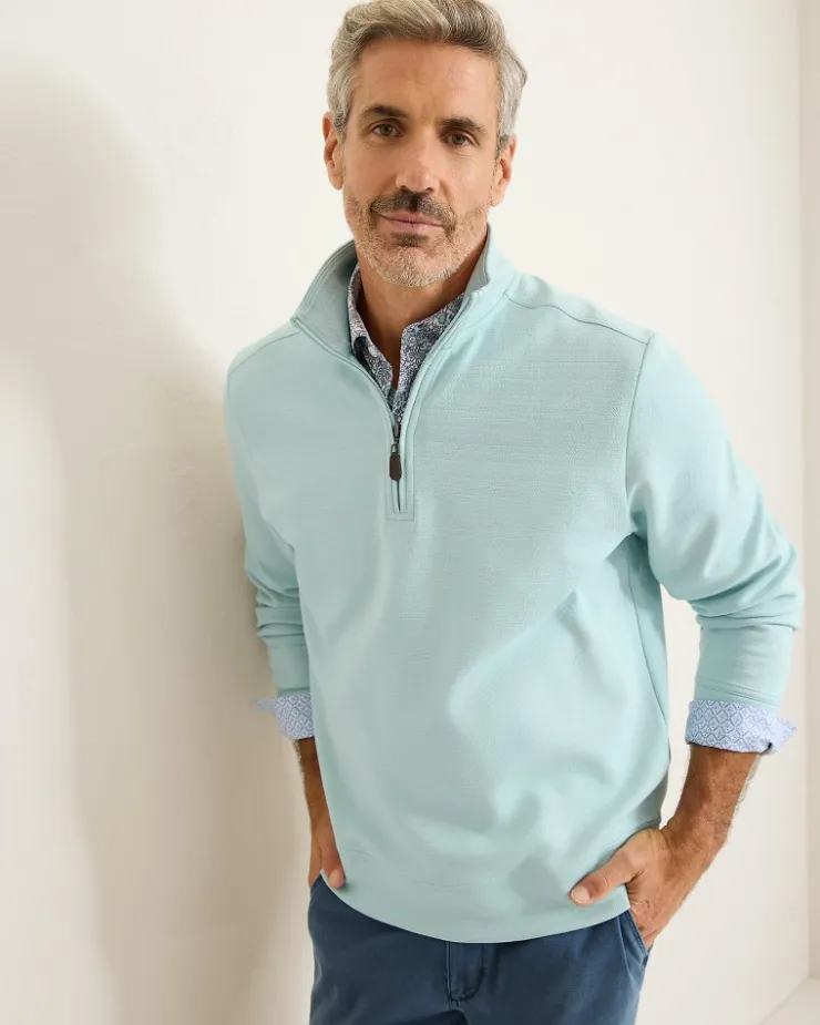 Tommy Bahama St. Kitts Half-Zip Sweatshirt- Sweaters|Sweatshirts