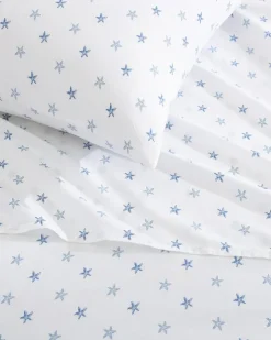 Tommy Bahama Starfish Treasure 4-Piece Queen Sheet Set- Sheet Sets & Bedskirts