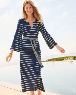 Tommy Bahama Sun Harbor Midi Caftan Dress-Women Dresses