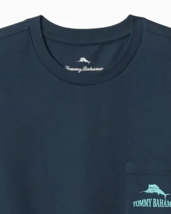 Tommy Bahama Talk Birdie to Me Graphic Pocket T-Shirt- T-Shirts