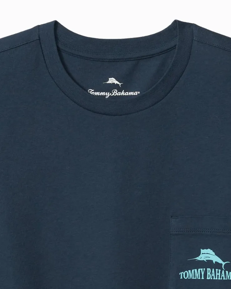 Tommy Bahama Talk Birdie to Me Graphic Pocket T-Shirt- T-Shirts