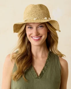 Tommy Bahama Taylor Straw Raffia Lux Hat-Women Hats & Caps