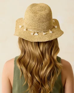 Tommy Bahama Taylor Straw Raffia Lux Hat-Women Hats & Caps