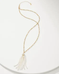 Tommy Bahama Tidal Treasure Pearl Tassel Necklace-Women Jewelry