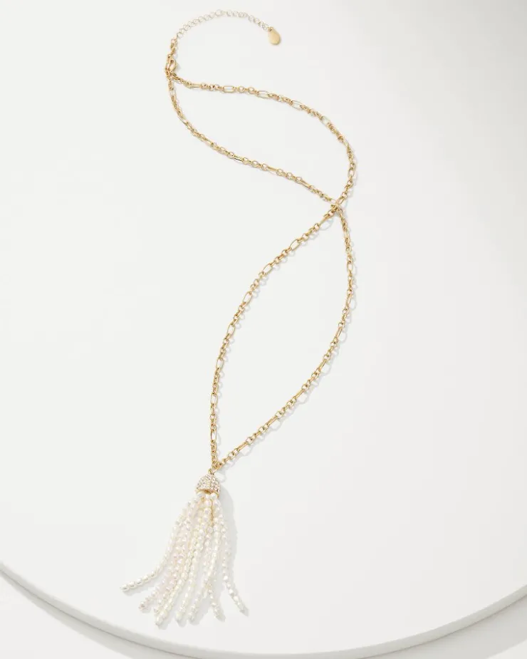 Tommy Bahama Tidal Treasure Pearl Tassel Necklace-Women Jewelry