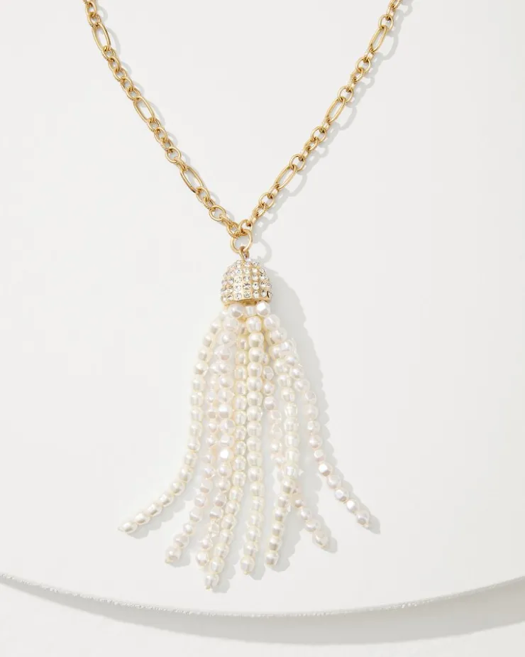 Tommy Bahama Tidal Treasure Pearl Tassel Necklace-Women Jewelry