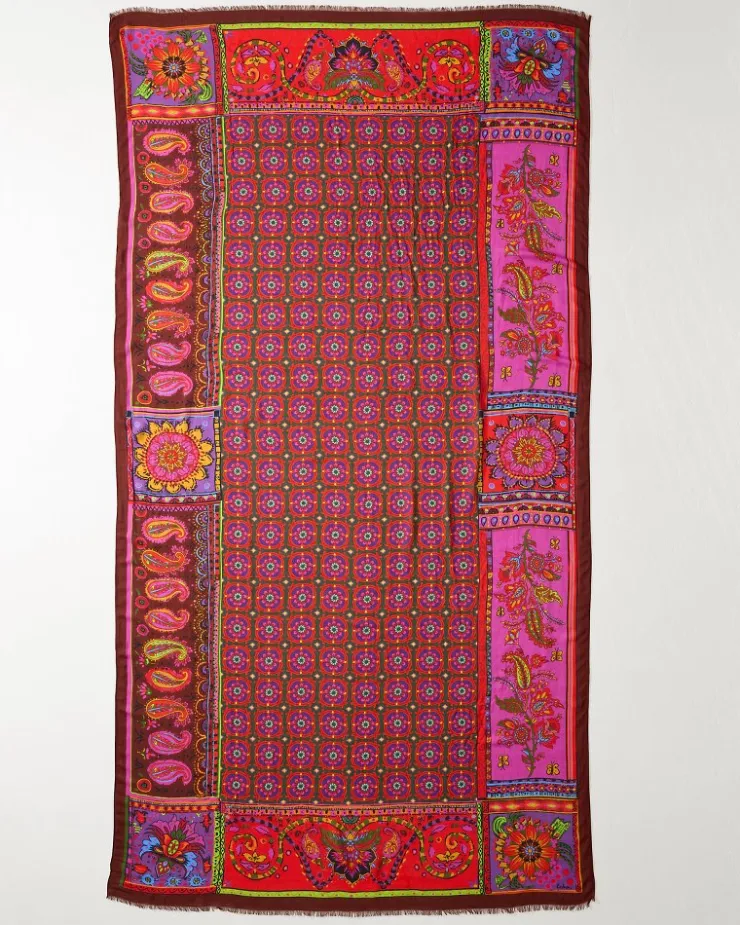 Tommy Bahama Tile Patch Wrap Scarf-Women Scarves & Wraps