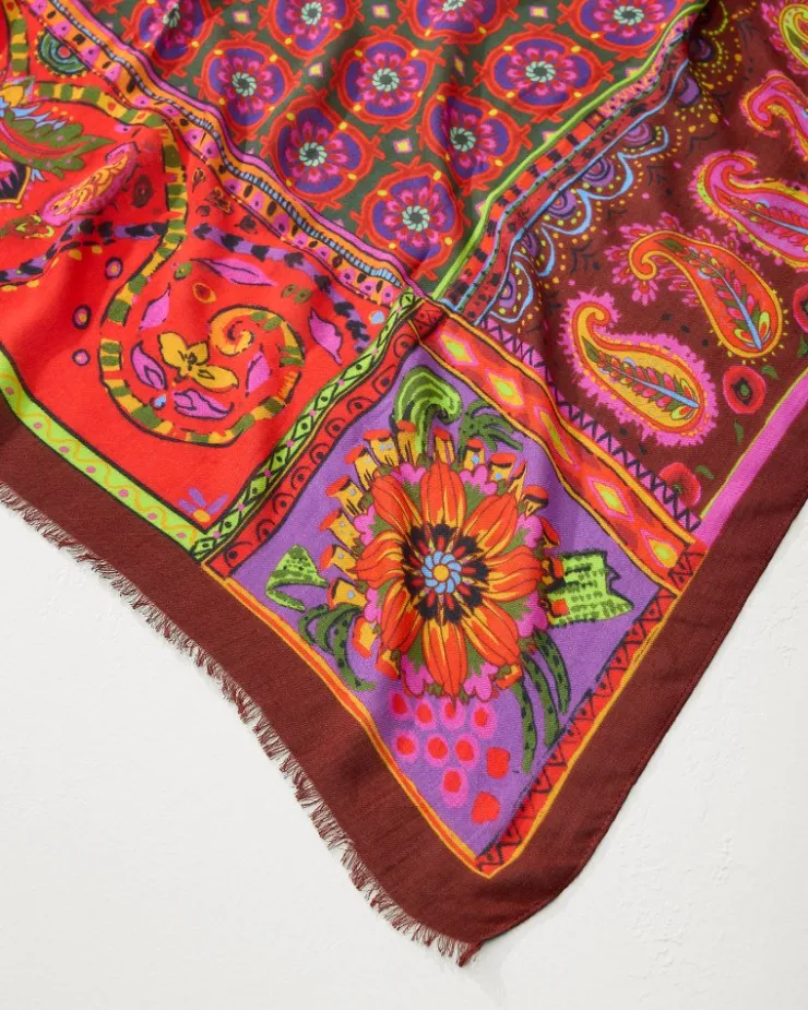 Tommy Bahama Tile Patch Wrap Scarf-Women Scarves & Wraps