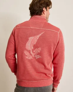 Tommy Bahama Tobago Bay Marlin Splash Half-Zip Sweatshirt- Sweatshirts