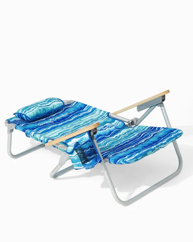 Tommy Bahama Malachite Print Deluxe Backpack Beach Chair- Outdoor Chairs|Beach Chairs