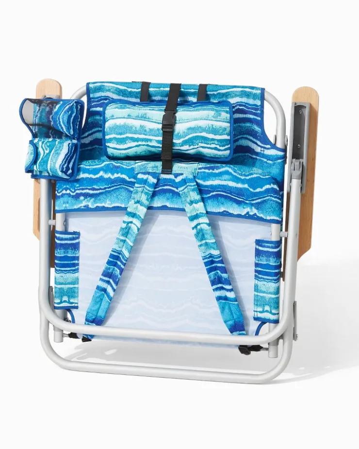 Tommy Bahama Malachite Print Deluxe Backpack Beach Chair- Outdoor Chairs|Beach Chairs