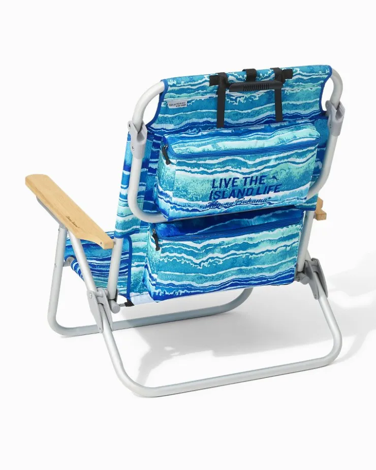 Tommy Bahama Malachite Print Deluxe Backpack Beach Chair- Outdoor Chairs|Beach Chairs