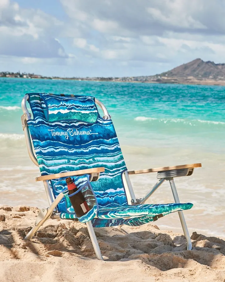 Tommy Bahama Malachite Print Deluxe Backpack Beach Chair- Outdoor Chairs|Beach Chairs