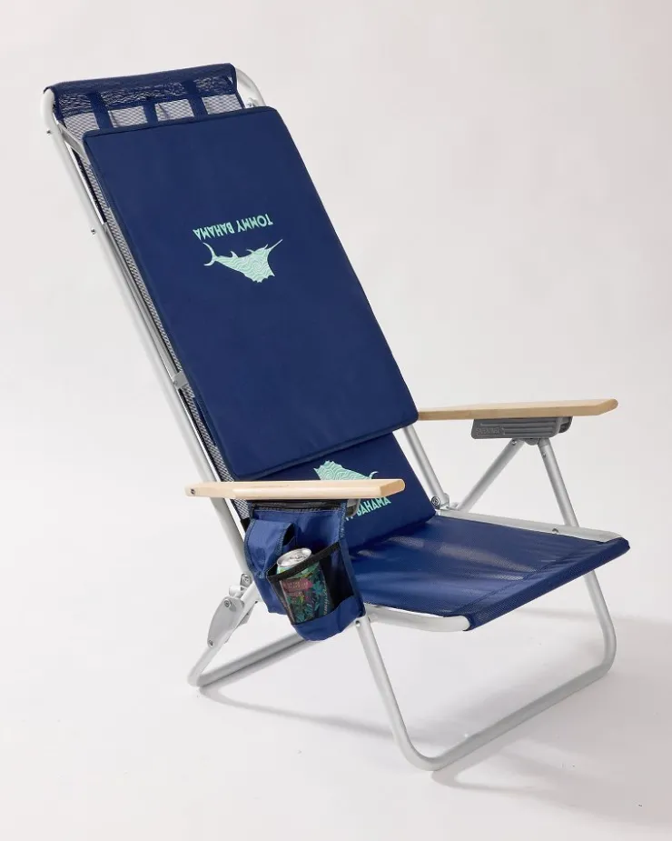 Tommy Bahama Mesh Beach Chair With Shade- Outdoor Chairs|Beach Chairs