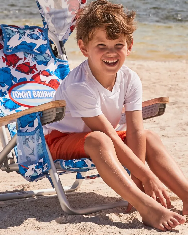 Tommy Bahama School of Fish Kids' Backpack Beach Chair- Outdoor Chairs|Beach Chairs