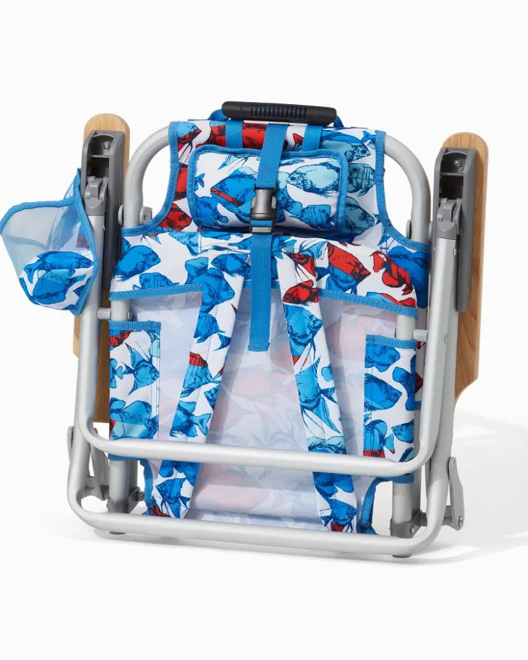 Tommy Bahama School of Fish Kids' Backpack Beach Chair- Outdoor Chairs|Beach Chairs