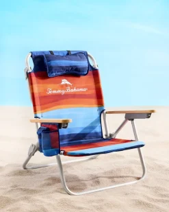 Tommy Bahama Sunset Stripe Deluxe Backpack Beach Chair- Outdoor Chairs|Beach Chairs