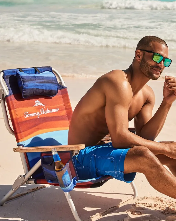 Tommy Bahama Sunset Stripe Deluxe Backpack Beach Chair- Outdoor Chairs|Beach Chairs