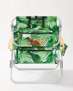 Tommy Bahama Tropical Fronds Deluxe Backpack Beach Chair- Outdoor Chairs|Beach Chairs