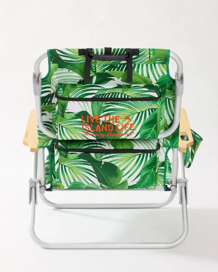 Tommy Bahama Tropical Fronds Deluxe Backpack Beach Chair- Outdoor Chairs|Beach Chairs