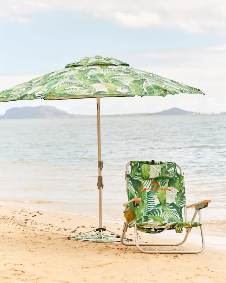Tommy Bahama Tropical Fronds AnchorX™ Umbrella- Umbrellas & Coolers