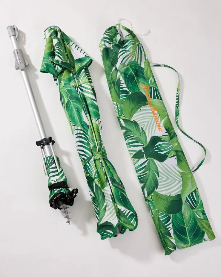Tommy Bahama Tropical Fronds AnchorX™ Umbrella- Umbrellas & Coolers