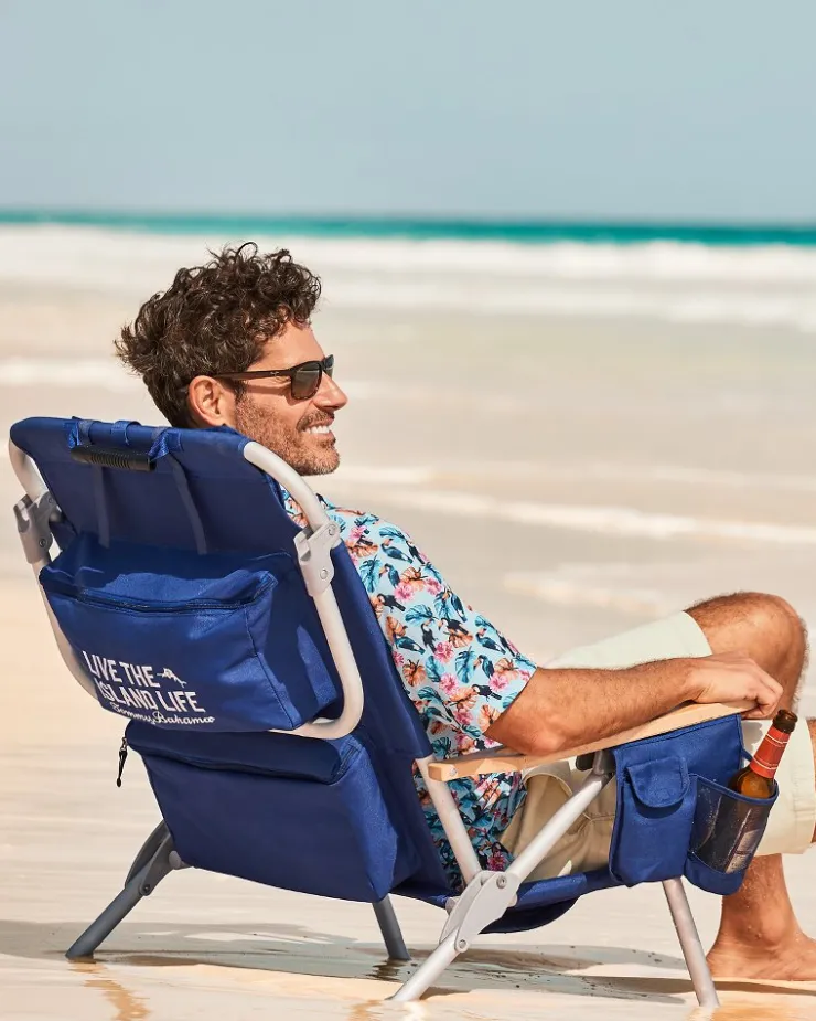 Tommy Bahama Wavy Marlin Deluxe Backpack Beach Chair- Outdoor Chairs|Beach Chairs