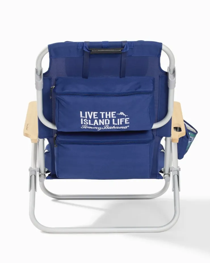 Tommy Bahama Wavy Marlin Deluxe Backpack Beach Chair- Outdoor Chairs|Beach Chairs