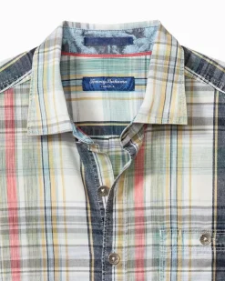 Tommy Bahama Tortola Hazy Fade Check Shirt- Shirts