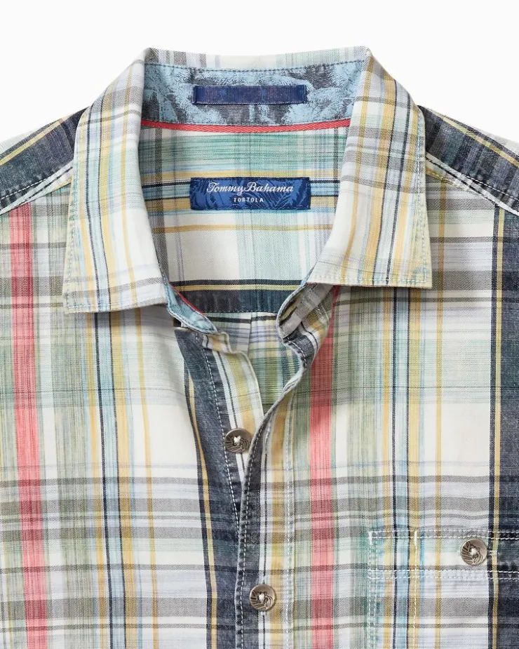 Tommy Bahama Tortola Hazy Fade Check Shirt- Shirts