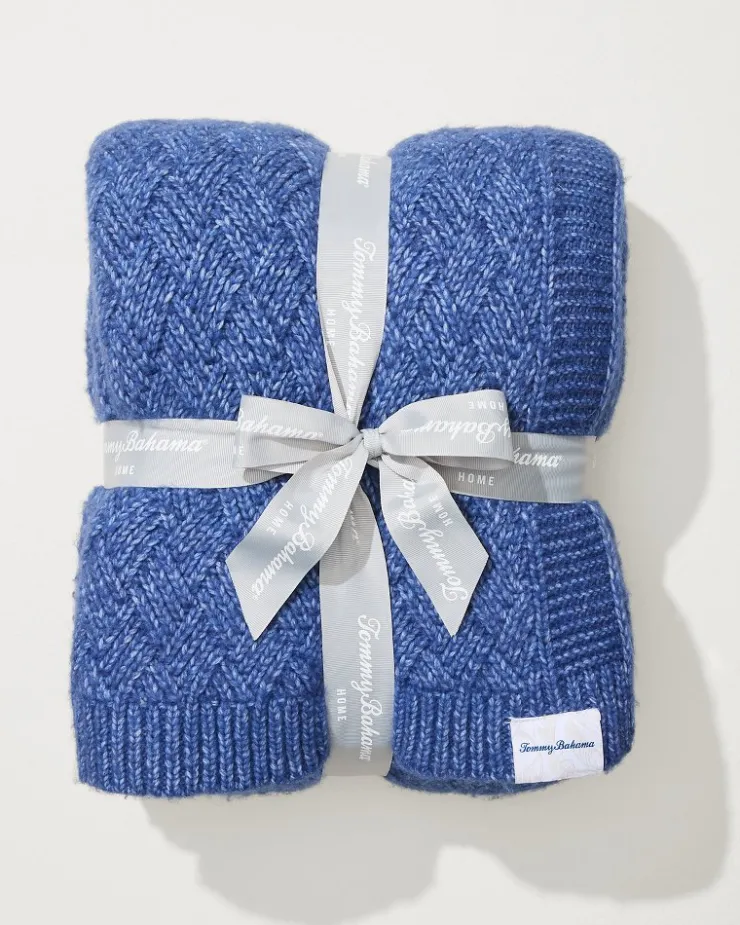 Tommy Bahama Treillage Knit Throw- Throws