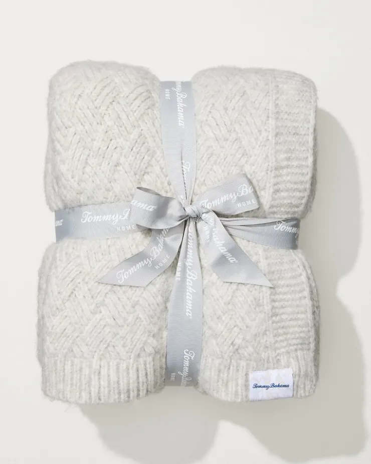 Tommy Bahama Treillage Knit Throw- Throws